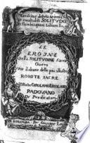 Le eroine della solitudine sacra ouero Vite d'alcune delle piu illustri romite sacre del p. maestro Girolamo Ercolani Padouano ..