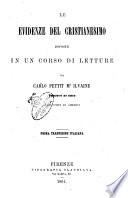 Le evidenze del Cristianesimo