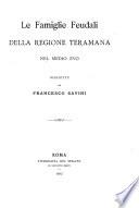 Le famiglie feudali della regione teramana nel Medio evo