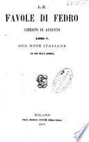 Le favole di Fedro liberto di Augusto libri 5