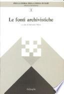Le Fonti archivistiche