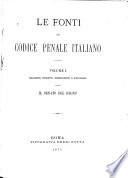 Le fonti del codice penale italiano