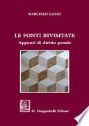 Le fonti rivisitate