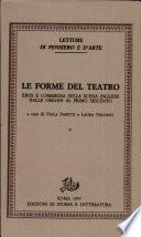 Le Forme del teatro: Eros e commedia sulla scena inglese dalle origini al primo seicento