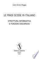 Le frasi scisse in italiano
