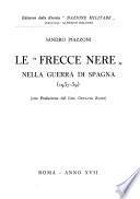 Le Frecce nere nella guerra di Spagna (1937-39)