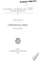 Le frontiere della chimica