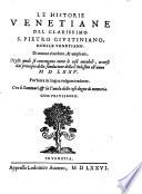 Le historie Venetiane, ... dal principio della fondatione della citta sino all'anno 1575