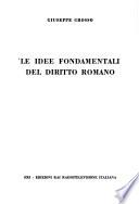 Le idee fondamentali del diritto romano