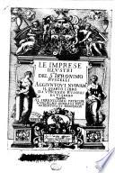 Le imprese illustri del s.or Ieronimo Ruscelli. Aggiuntoui nuouam.te il quarto libro da Vincenzo Ruscelli da Viterbo ..