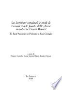 Le iscrizioni sepolcrali, e civili di Ferrara con le piante delle chiese raccolte da Cesare Barotti, 2