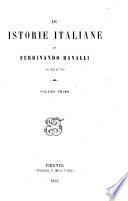 Le istorie italiane dal 1846 al 1853.