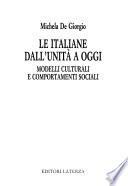 Le Italiane dall'Unità a oggi