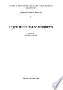 Le Italie del tardo medioevo