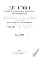 Le leggi e i decreti secondo l'ordine della inserzione nella Gazzetta ufficiale raccolta completa ed annotata della legislazione italiana