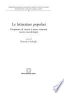 Le letterature popolari
