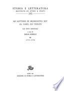 Le lettere di Benedetto XIV al card. de Tencin. Dai testi originali, vol. III