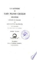Le lettere di Caio Plinio Cecilio Secondo