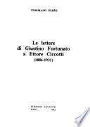 Le lettere di Giustino Fortunato a Ettore Ciccotti, 1886-1931