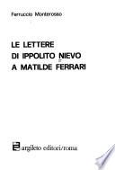 Le lettere di Ippolito Nievo a Matilde Ferrari