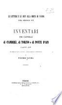 Le lettere e le arti alla corte di Savoia nel secolo XV