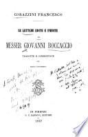 Le lettere edite ed inedite di messer Giovanni Boccaccio