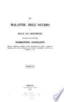 Le Malattie dell'occhio e delle sue dependenze