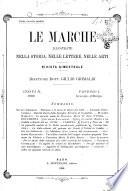 Le Marche illustrate nella storia, nelle lettere, nelle arti rivista mensile