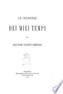 Le memorie dei miei tempi per Salvatore Cognetti Giampaolo