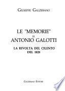 Le memorie di Antonio Galotti