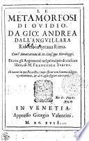 Le Metamorfosi Di Ovidio