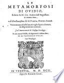 Le Metamorfosi di Ovidio