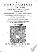 Le Metamorfosi Di Ovidio