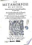 Le Metamorfosi di Ovidio tradotte in versi italiani da Clemente Bondi. ... Tomo 1. [-2.]