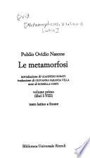 Le Metamorfosi: Libri 1-8