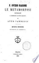 Le metamorfosi P. Ovidio Nasone