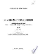 Le mille notti del critico: Il giorno e Epoca, 1964-1973