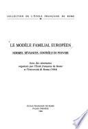 Le Modèle familial européen
