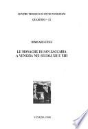 Le monache di San Zaccaria a Venezia nei secoli XII e XIII
