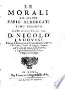 Le Morali del Signor Fabio Albergati