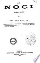 Le noci commedia in tre atti di Filippo Melisa