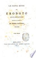 Le nove muse di Erodoto Alicarnasseo tradotte ed illustrate da Andrea Mustoxidi corcirese