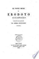 Le nove muse di Erodoto Alicarnasseo tradotte ed illustrate da Andrea Mustoxidi corcirese