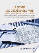 Le novità del Decreto del Fare