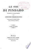 Le odi di Pindaro tradotte ed illustrate da Antonio Mezzanotte ...