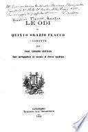Le odi di Quinto Orazio Flacco
