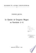 Le omelie di Gregorio Magno su Ezechiele (1-5)