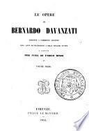 Le opere di Bernardo Davanzati