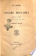 Le opere di Cesare Beccaria
