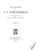 Le opere di G. V. Schiaparelli